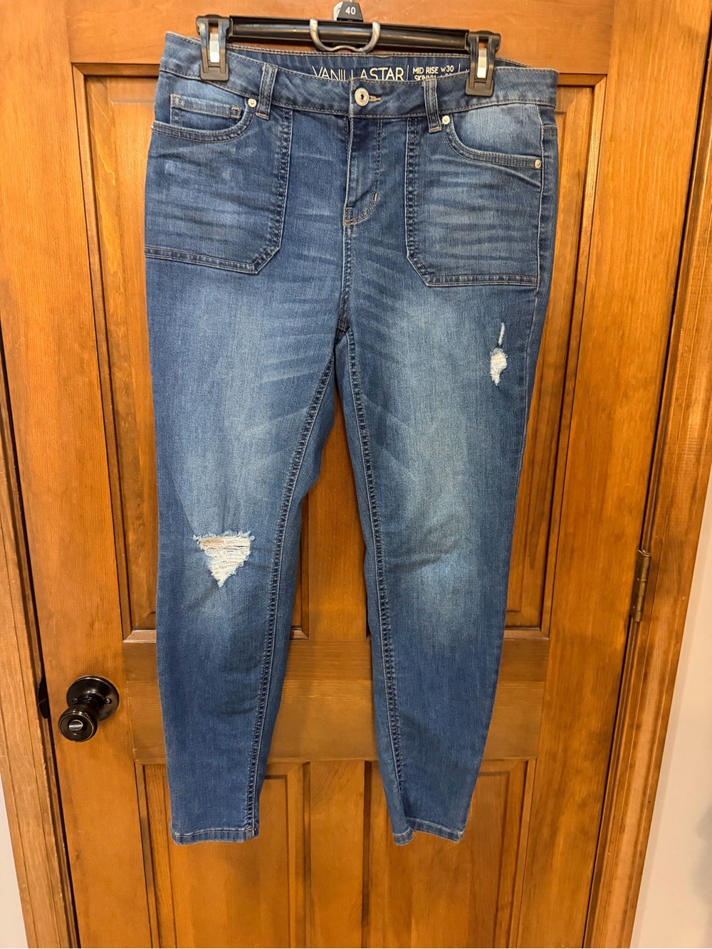 Vanilla Star Medium Blue Distressed Jeans